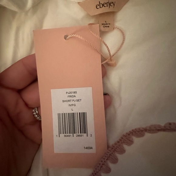 Eberjey Frida Tencel Modal Shortie Short PJ Set - Picture 6 of 6